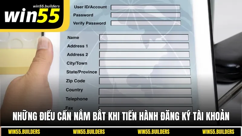 Những điều cần nắm bắt khi tiến hành đăng ký tài khoản
